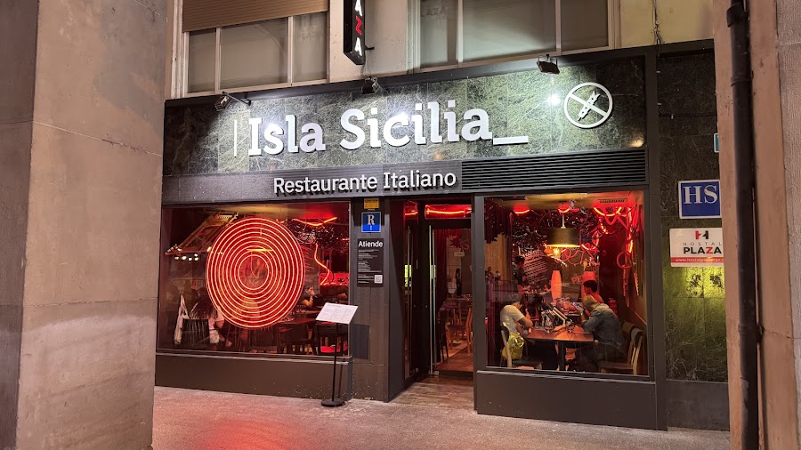 Restaurante Isla Sicilia Zaragoza. Con y Sin Gluten.